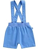 [Vaenait Baby]Pastel Suspenders Blue S100%綿ベビー服男女兼用つなぎロンパースオーバーオールサスペンダー