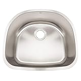 Artisan AR2321D9-D 23 1/2 X 9 X 19 Standard D-bowl Undermount 16 Gauge Kitchen Sink by Artisan