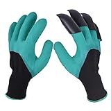Baitaihem ガーデングローブ 園芸用手袋 ガーデン手袋 穴掘り 爪付き 防水 男女兼用 2ペア