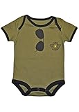 "パパのWingman " Baby Boys Aviator Glassesフライトボディスーツodグリーン0 – 12 mo カラー: グリーン