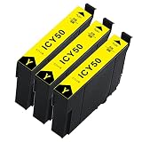 エプソン用 ICY50 互換インク イエロー 増量版 3本セット ICY50インク ICチップ残量表示検知機能付き IC50 50L互換 インク カートリッジ 対応機種：EP-301 EP-302 EP-702A EP-703A EP-704A EP-705A EP-774A EP-801A EP-802A EP-803A EP-803AW EP-804A EP-804AR EP-804AWなど