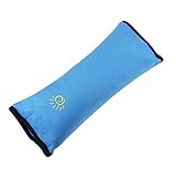 クェルサ（Crusar）ふかふかシートベルトパッド　シートベルトカバー シートベルト枕　子供安眠用柔らかい枕　首への負担を軽減　車内泊 車中泊 旅行　ブルー [並行輸入品]