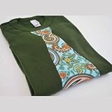 【ベビー】長袖ロンパース「TEAL and ORANGE PAISLEY」(海外ブランドベビー服)6-12months (70)