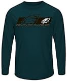 Philadelphia Eaglesメンズ長袖合成StormシャツTealビッグ＆トールサイズ