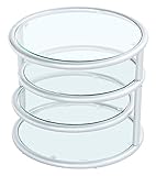 サークルテーブル (4段) スイング ガラス テーブル 【ツヤ無し】 …