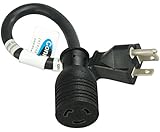 Conntek 1F520L520 1-Feet NEMA 5-20P 20-Amp 125-volt Plug to 20Amp 125V L5-20R Locking Female Connect