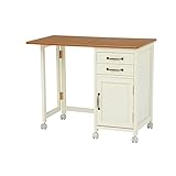 引出収納付き！折りたたみデスク　キャスター付き　ＳＩｓｉＶＤＴ070905060ＮＷｉｓ