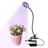 Lmeison 植物育成LEDライト 赤/青LED 省エネ USB ガチョウの頚造形LED植物育成スタンド プ クリップ式植物ライト 水耕栽培ランプ 室内栽培ランプ (10W)