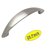 Cosmas ® 6003 – 96snサテンニッケルモダンキャビネットハードウェアハンドルプル – 3 – 3 / 4 "インチ( 96 mm )穴中心 – 25パック