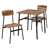 ダイニングテーブルセット チェア 2脚セットLDS-4893BR 【リアルな木目調】 食卓 ダイニングチェア ダイニングセット 2人用