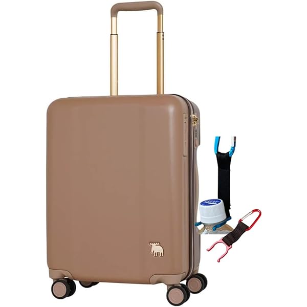 美品スーツケース　ブラウン合皮レザー 3泊～5泊向き スーツケース レジェンドウォーカー 5514-59 DECK ZIPPER