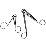EZ Grip Nail Clippers Looped Handles Manicure Pedicure Grooming Set/2 by PPR Direct
