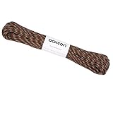 Acxeon 550 Paracord ミルスペックタイプの9ストランド縄　 野外縛りロープ/服干す縄/テントロープ等に対応　直径4MM　31メードルの長さ (迷彩1)