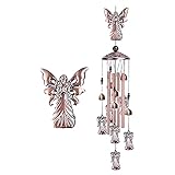 Koonafy 風鈴 ウィンドチャイム 天使 エンジェル 7種類 欧風 動物 ショップの装飾 ギフト チャイム ドアチャイム 屋外 屋内 インテリア 金属製 ウィンドベル 美しい音色 雰囲気作り 寝室 玄関 バルコニー 飾り用品 御守り 庭用の大きな風鈴 玄関風鈴 (C天使型)