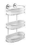 Wenko バキュームロック 3-Tier ウォールラック ミラッツォ 20893100