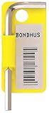 Bondhus 16214 3/8 Hex Tip Key L-Wrench with BriteGuard Finish Tagged and Barcoded Short Arm [並行輸入品]