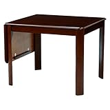 天板の幅が2段階調節出来る ダイニングテーブル（色： ダークブラウン）　VDT-7685DBR　丸角なので小さなお子様がいるご家庭でも安心！　サイズ：幅93cm(135cm)×奥行80cm×高さ71cm