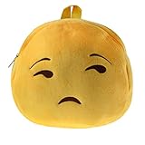 絵文字 リュック かわいい ふわふわ 触り心地良い 子供用 バッグ 幼児向ける お出かけバッグ 男の子 女の子 兼用 ミニ カバン ぬいぐるみ付き 丸型 幼稚園 保育園 入園 プレゼント