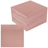 Spec101 Rose Gold Cake Drum 10 Inch Set - 12pk Thick Square Cake Board Drums with 1/2in Thickness for Parties and Bakery