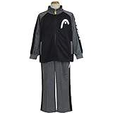 ジャージ上下 子供用 HEAD(ヘッド) トレーニングスーツ 男の子 男児 ボーイズ ジャージ 切替タイプ fo-17112sp 160cm ブラック