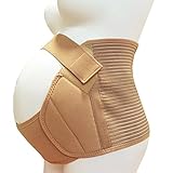 Vogue of Eden Women's Wide Maternity Support Belt Pregnancy and after Belly Band, Comfort Nude XXL