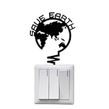 2PCS かわいいクリエイティブスイッチステッカーはヒントウォール保育園の装飾を切り替え-A2