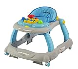 Dream On Me Spirit Activity Walker and Walk Behind in Grey and Blue by DREAS