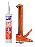 V-TECH All Purpose Sealant VT-201 (White) Wood Craft, Acid, Fast Drying, Waterproof (1 Pack) + Silic