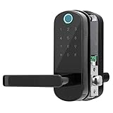 スマートドアロック、Bluetooth +指紋認識+カード+パスワード+メカニカルキー電子デッドボルト、Bluetoothドアロック、スマートロック、家庭用デジタル、オフィス