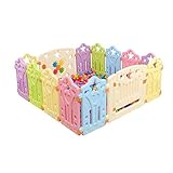 Jiyaru Baby Playpen Kids Panel Play Center Yard Safety Fence Child Playard 12PCs by Jiyaru