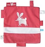 Wallaboo Cerise and Friends Security Blankets, 9 x 9 inch, Cuddly Toy, Poppy Red by Wallaboo