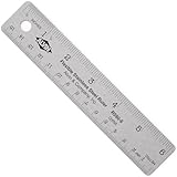 Alvin R590-6 6 in. Flexible Stainless Steel Ruler