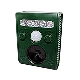 動物撃退器 超音波 太陽光充電式 LED ライト ソーラーパネル搭載