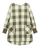 [ニシキ] 割烹着 レディース かぶるだけ 綿100％ 肌に優しい ゆったり オーバーサイズ リブ袖 ポケット付き 袖付きエプロン (ｶｰｷﾌﾞﾛｯｸ:A5/ML/n4000)