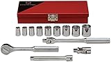 Wright Tool 329 3/8" Drive, 6 Point Standard Socket Set (13-Piece) [並行輸入品]