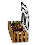 フラワースタンド ヨーロッパスタイルの鉄の壁ハンギングフラワーラックレトロ壁の木の花の鉢の棚のバルコニーのリビングルームハンギングの植物のスタンドの壁フラワーホルダー