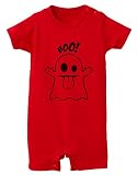 可愛いハロウィンベビーゴースト　キュートハロウィンベビーゴースト　スイートハロウィンベビーゴースト　リトルハロウィンベビーゴースト ベビーボディースーツ 75 赤