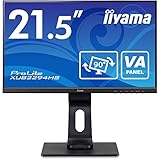 iiyama モニター ディスプレイ 21.5インチ フルHD VA 高さ調整 DisplayPort HDMI D-Sub 全ケーブル付 3年保証 国内サポート XUB2294HS-B1