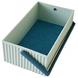 八幡化成 ハンドル付きスクエア型収納 sceltevie omnioffre(オムニオッフル) S ブルー