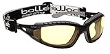 Bolle Safety 253-TR-40087 Tracker Safety Eyewear with Black/Gray Polycarbonate TPE Full Frame and Ye