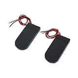 uxcell　2x6V 2032コイン電池ホルダー　2ワイヤ オン/オフスイッチ　2PCS
