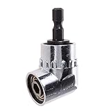 調整可能な105度右アングルドライバードライバーハンドツールセット1/4六角シャンク用パワードリルドライバービット電動工具