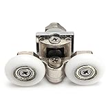 2個入り亜鉛合金デュアルTopドアローラーランナーforガラススライドシャワードアサイズ25 mm )
