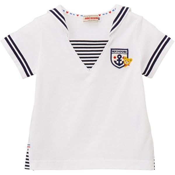 Amazon.co.jp: [ミキハウス] セーラーカラー プッチー 半袖T