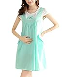 （ワボーズ） Waboats おしゃれ マタニティ レディース 産前 産後 妊婦 ママ 半袖ワンピースレ イヤード風 楽ちんワンピ マタニティー 服 グリーン XL