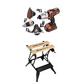 ブラックアンドデッカー(BLACK+DECKER) マルチツール プラス 18V EVO183P1 ワークメイト セット