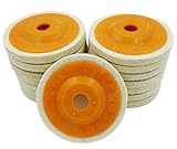 フェルト バフ ディスク グラインダー サンダー 用 鏡面 仕上げ 細目 15枚 セット