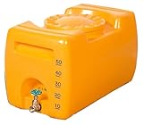 【合同産業】 ローリータンク 50L オレンジ 貯水槽 貯水タンク