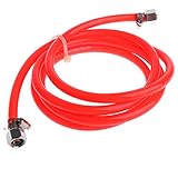 Homyl 真空ホース　チューブ　シリコン　 直径10mm 　長さ2ｍ　全２色　 - 赤