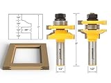 Yonico 12243 Rail and Stile Router Bits with Matched 2 Bit Standard Ogee 1/2-Inch Shank by Yonico